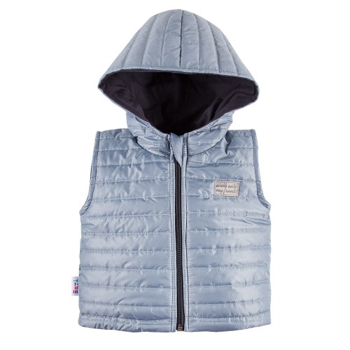 Gesteppte Weste mit Kapuze LAZY DAYS blau