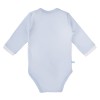 Langer Ärmel Wickelbody, blau mit Koala