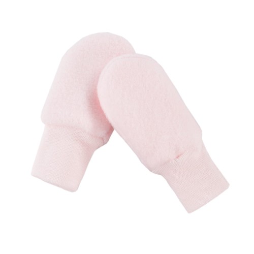 Babyhandschuhe aus rosa Fleece