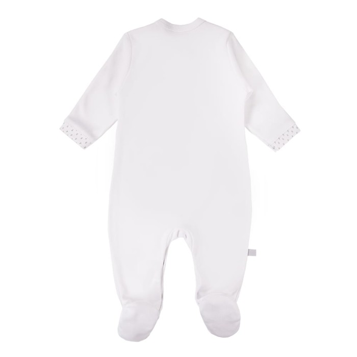 Weißer Baby-Strampler mit Entchen