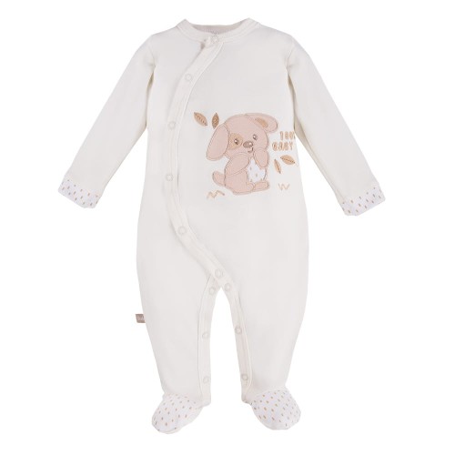 Sleepsuit dog ecru