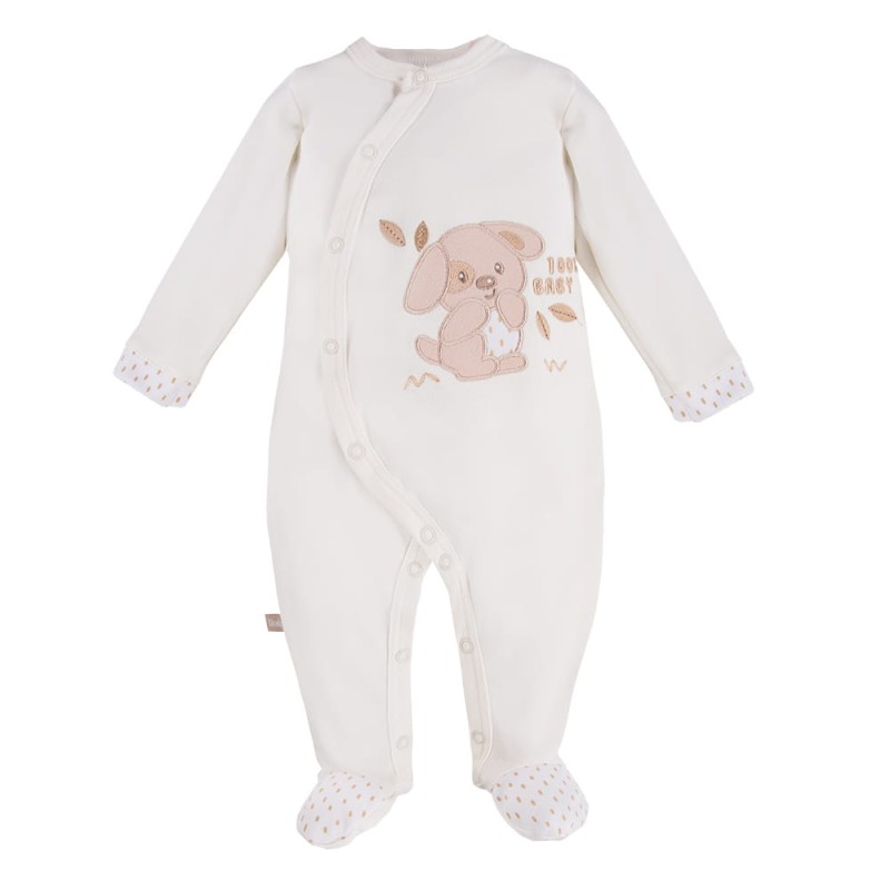 Sleepsuit dog ecru