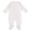 Baby-Strampler in Ecru mit Hundemotiv