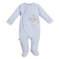 Blauer Baby-Strampler mit Koala