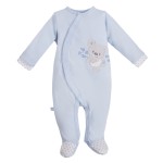Blauer Baby-Strampler mit Koala