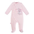 Baby-Strampler rosa mit Kaninchen