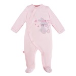 Baby-Strampler rosa mit Kaninchen
