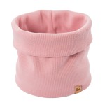 Kinder-Stulpenmütze mit rosa Streifen