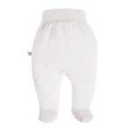 Ecrufarbene Baby-Halbstrampler mit Hund