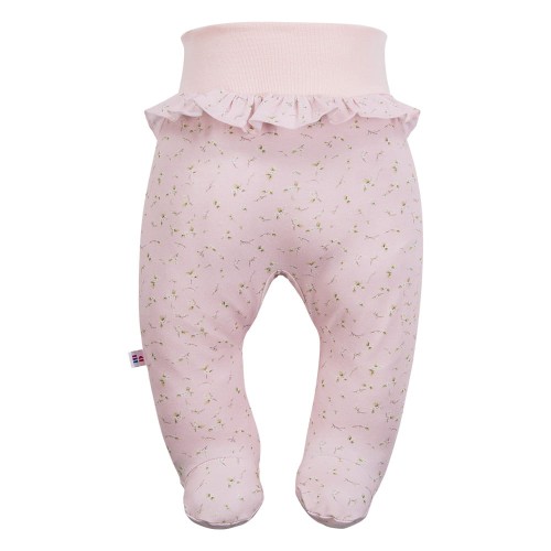 Rosa Baby-Halbstrampler mit Blumenmuster
