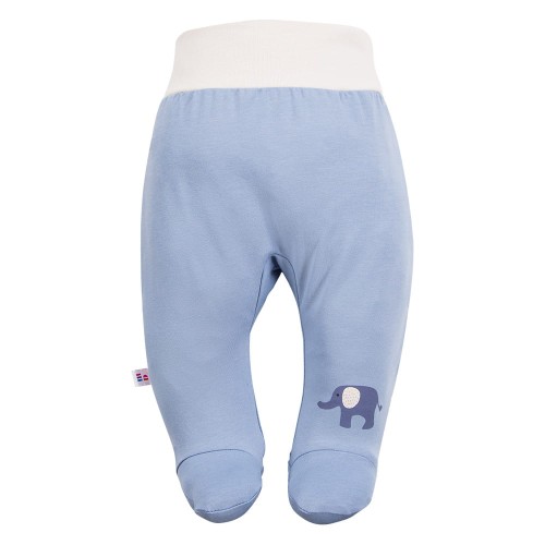 Blaue Halbstrampler mit Elefant