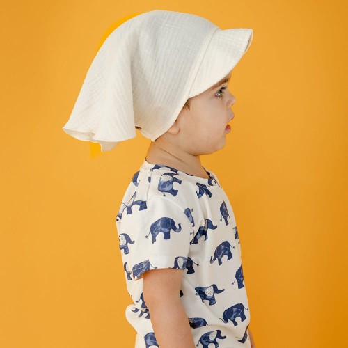 Children"s headscarf muslin ecru
