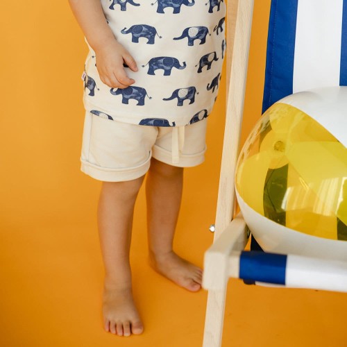 Ecrufarbene Shorts für Kinder