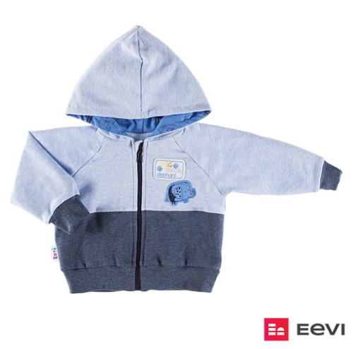 Hooded sweatshirt SAWANNA blue/melange