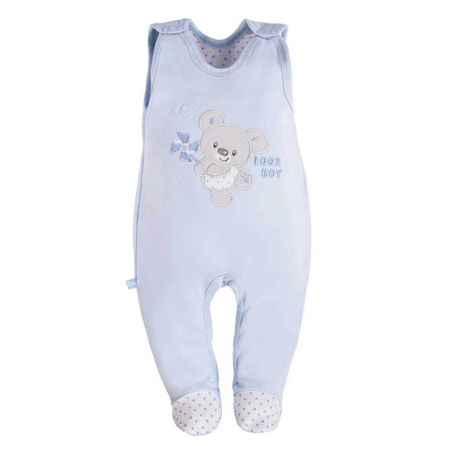 Baby-Schlafstrampler blau mit Koala