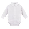 Baby-Body mit Kragen, weiß
