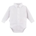 Baby-Body mit Kragen, weiß