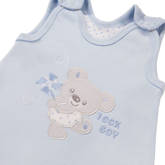 Baby-Schlafstrampler blau mit Koala