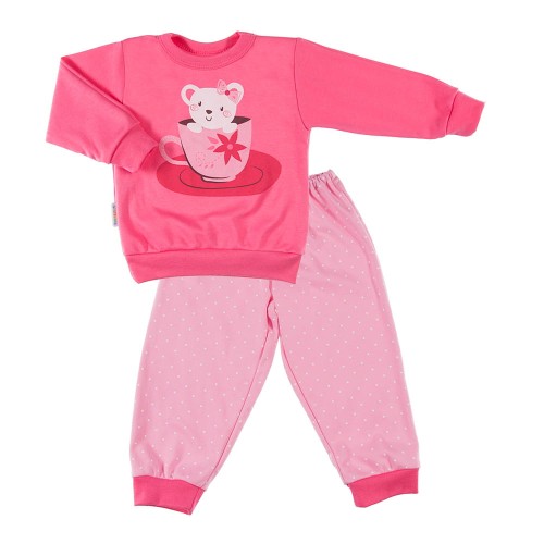 Pyjamas DOBRANOC dark pink/dots