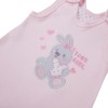 Baby-Schlafstrampler rosa mit Häschen