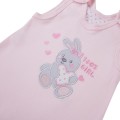 Romper suit bunny pink