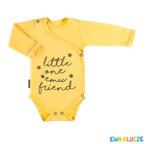 Bodysuit cardigan long sleeve EMU yellow