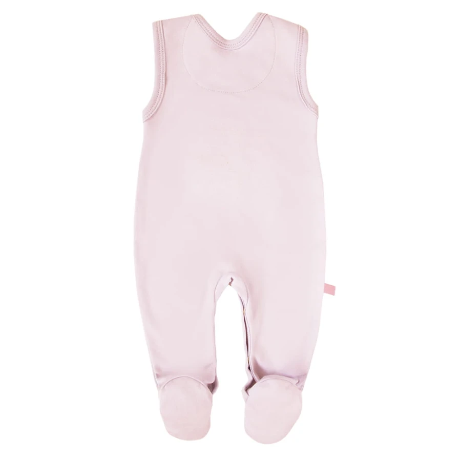 Baby-Schlafstrampler rosa mit Häschen