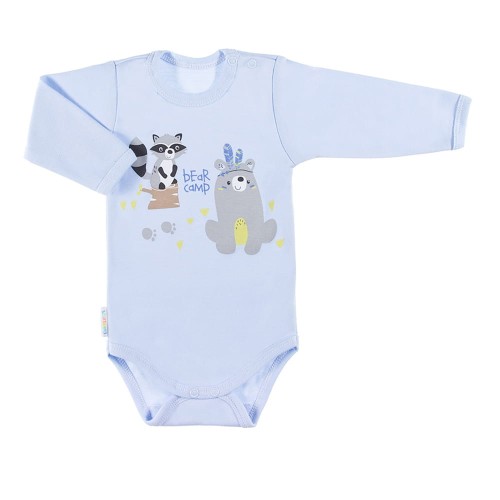 Bodysuit long sleve FAMILY blue