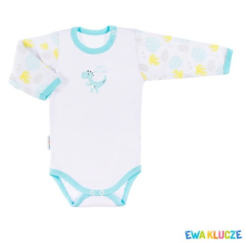 Bodysuit long sleve FAMILY green/print