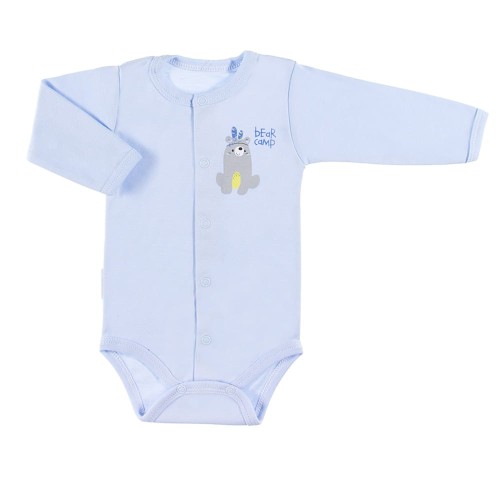 Bodysuit cardigan long sleve FAMILY blue