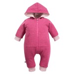 Overall aus burgunderrotem Sweatshirtstoff BONJOUR