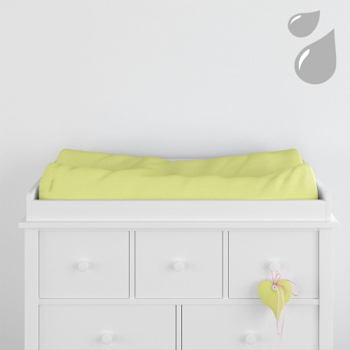 Wasserdichter Baumwoll-Wickelauflagenbezug für Wickeltisch 50 x 70 cm, grün