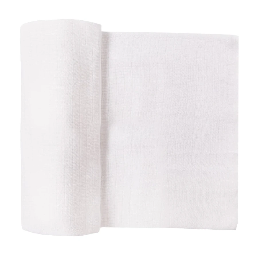 Weiße Mullwindel 70x80