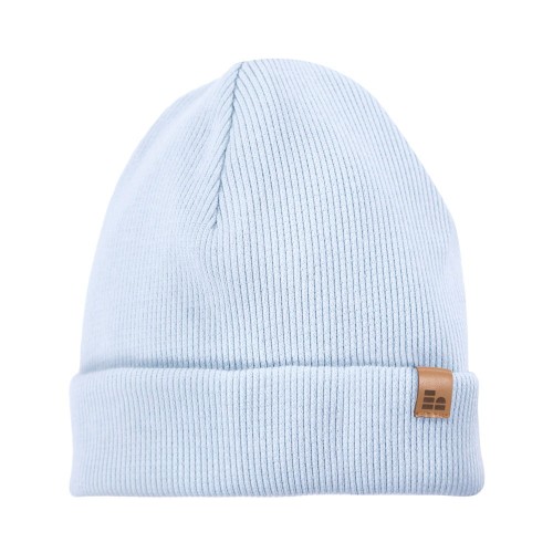 Gestreifte Kinder-Mütze in Hellblau