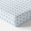 Jersey-Spannbettlaken mit blauen Sternen 120 x 60