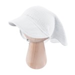 Weißes Musselintuch mit Gummiband für Kinder