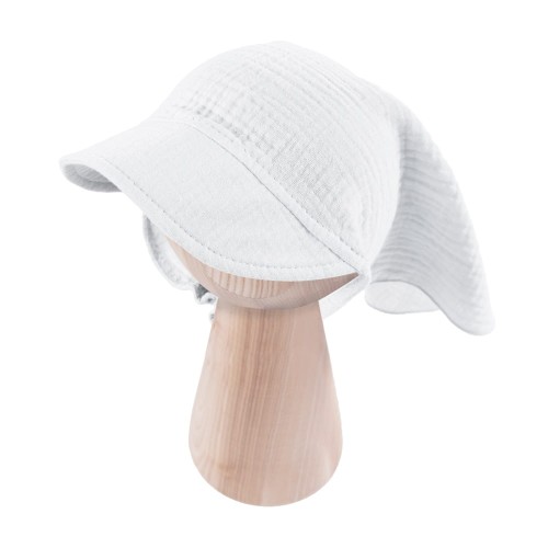 Weißes Musselintuch mit Gummiband für Kinder