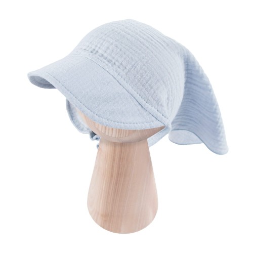 Kinder-Halstuch mit Gummiband aus Musselin, hellblau