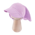 Kinder-Muschelhalstuch mit Gummizug in Heidekraut