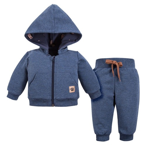Kinder-Trainingsanzug in Marineblau meliert