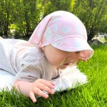 Bamboo hat with elastic pink