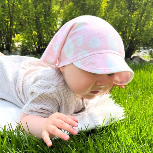 Kinder-Halstuch mit Gummizug aus Bambus, rosa