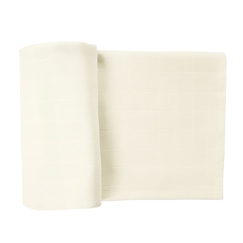 Bambuswindel weiß/ecru 70x80