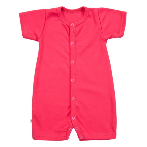 Kurzarmstrampler in Himbeerrot