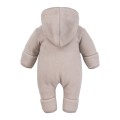 Beige children's overall made of merino wool fleece