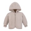 Beige Jacke aus Merinowolle