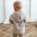 Beige Jacke aus Merinowolle