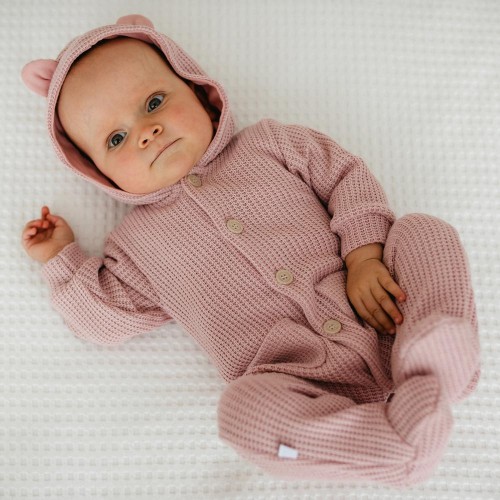 Baby-Strampler mit Pullover, rosa