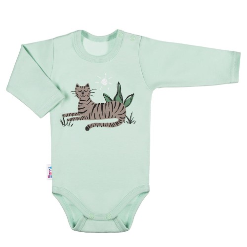 Langärmeliger Body TIGER grün