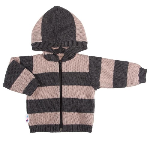 Pullover mit Kapuze TIGER graphit/beige